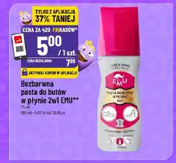 Polomarket Bezbarwna pasta do butów w płynie 2w1 emu oferta