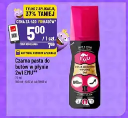 Polomarket Czarna pasta do butów w płynie 2w1 emu oferta