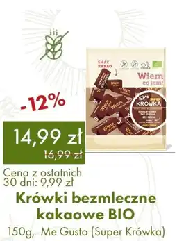 Organic Farma Zdrowia Krówki bezmleczne kakaowe BIO, Me Gusto (Super Krówka) oferta