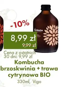 Organic Farma Zdrowia Kombucha brzoskwinia + trawa cytrynowa BIO , Vigo oferta