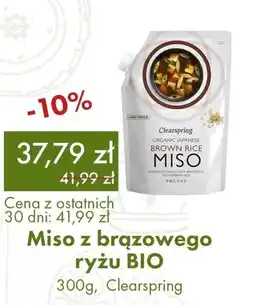 Organic Farma Zdrowia Miso z brązowego ryżu BIO, Clearspring oferta