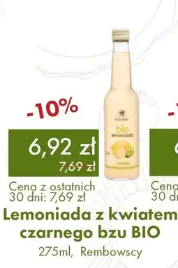 Organic Farma Zdrowia Lemoniada z kwiatem czarnego bzu BIO, Rembowscy oferta
