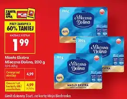Biedronka Masło Ekstra Mlecznia Dolinę oferta