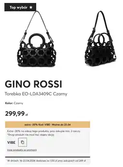 eobuwie Torebka EO-LDA3409C Czarny GINO ROSSI oferta
