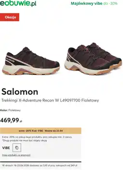 eobuwie Trekkingi X-Adventure Recon W L49097700 Fioletowy oferta