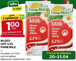 Stokrotka MLEKO UHT 3,2% FARM MILK oferta