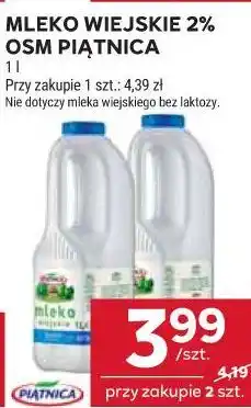 Stokrotka MLEKO WIEJSKIE 2% OSM PIĄTNICA oferta
