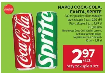 Stokrotka NAPÓJ COCA-COLA, FANTA, SPRITE oferta