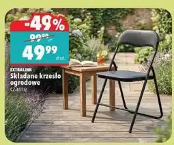 Biedronka Składane krzesło ogrodowe czarne oferta