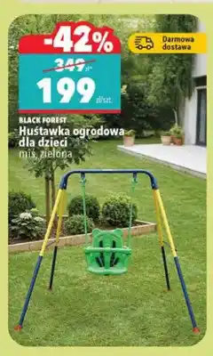 Biedronka Huśtawka ogrodowa dla dzieci mix 3 zielona oferta