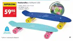 Biedronka Deskorolka z kółkami LED oferta