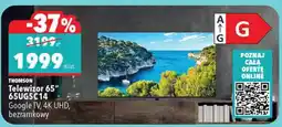 Biedronka Telewizor 65 65UG6400 Google TV, 4K UHD, bezramkowy oferta