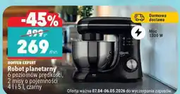 Biedronka Robot planetarny 6 poziomów prędkości, 2 misy o pojemności 4 i 5 l, czarny oferta