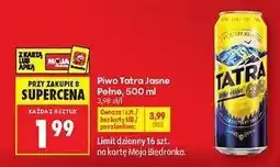 Biedronka PIWO TATRA JASNE PEŁNE 500 ML oferta