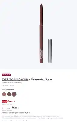 Rossmann EVERYBODY LONDON x Aleksandra Sosfa Konturówka do ust, Cosmic Berry oferta