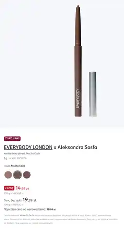Rossmann EVERYBODY LONDON x Aleksandra Sosfa Konturówka do ust, Mocha Code 1 g nr kat. 2129076 oferta