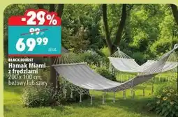 Biedronka Hamak Miami z frędzlami 200 x 100 cm, beżowy lub szary oferta