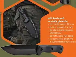 Biedronka WILD TREK Akcesoria survivalowe Nóż bushcraft ze stałą głownią oferta