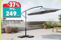 Biedronka Parasol na wysięgniku tkanina, 3 m, poliester, szary oferta