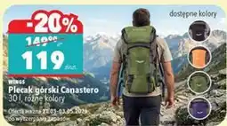 Biedronka Plecak górski Canastero 30 l, różne kolory WINGS oferta