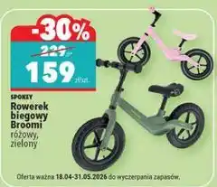 Biedronka SPOKEY Rowerek biegowy Broomi różowy, zielony oferta