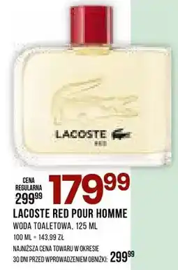 Drogerie Natura Woda toaletowa, lacoste red pour homme oferta
