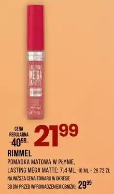 Drogerie Natura Pomadka w płynie Lasting Mega Matte oferta