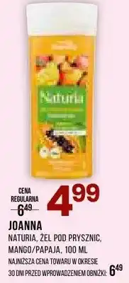 Drogerie Natura Natura żel pod prysznic mango/papaja oferta