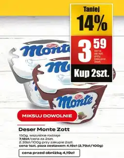 Supeco Deser Monte Zott oferta