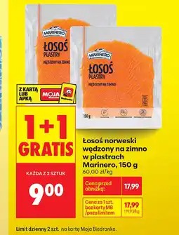 Biedronka Łosoś wędzony Marinero oferta