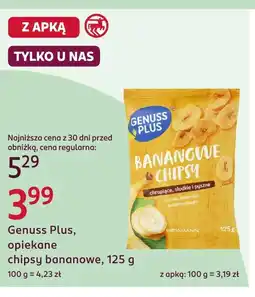 Rossmann Chipsy bananowe Genuss Plus oferta