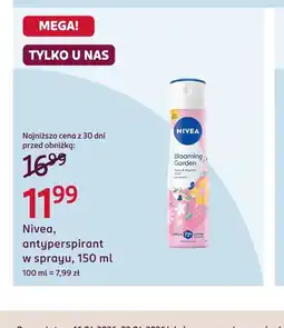 Rossmann Antyperspirant Nivea oferta