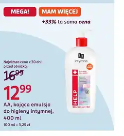 Rossmann Emulsja do higieny intymnej AA oferta