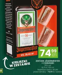 Twój Market Likier Jägermeister + 2 kieliszki zestaw oferta
