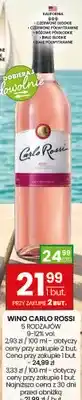 Twój Market Wino Carlo Rossi 5 rodzajów oferta
