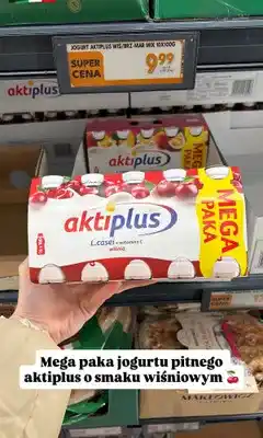 Biedronka Jogurt pitny wiśnia L.casei + witamina C oferta