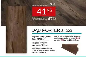 Panel dąb porter