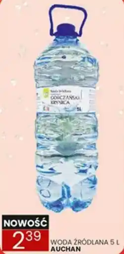 Wafelek Auchan woda źródlana oferta
