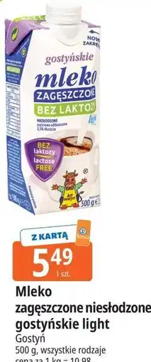 E.Leclerc Mleko zagęszczone niesłodzone gostyńskie light oferta