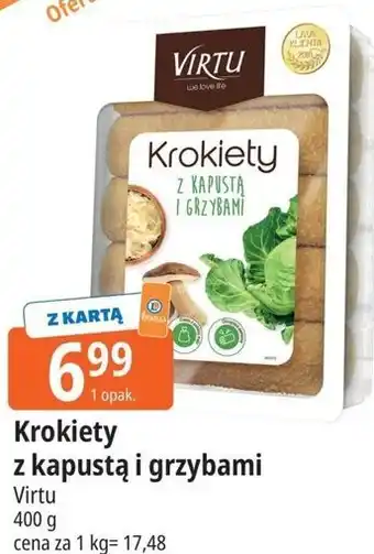 E.Leclerc Krokiety z kapustą i grzybami Virtu oferta
