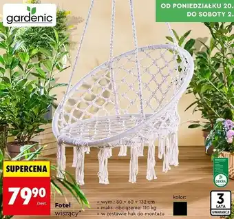 Fotel wiszący gardenic