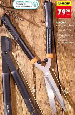 Biedronka Nożyce do żywopłotu Fiskars oferta
