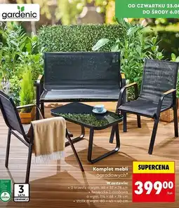 Biedronka gardenic Komplet mebli ogrodowych oferta