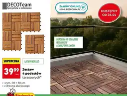 Biedronka Zestaw 4 podestów tarasowych oferta