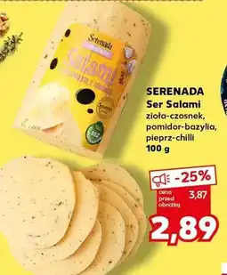 Kaufland Ser Salami zioło-czosnek, pomidor-bazylia, pieprz-chilli oferta
