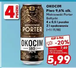 Kaufland Piwo 9,6% alk. Tatrzański Porter Bałtycki oferta