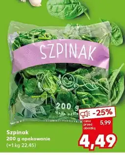 Kaufland Szpinak opakowanie oferta
