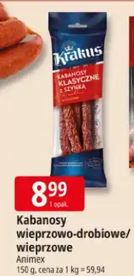 E.Leclerc Kabanosy wieprzowo-drobiowe/wieprzowe oferta