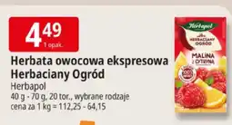 E.Leclerc Herbata owocowa ekspresowa Herbaciany Ogród malina z cytryną oferta