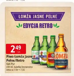 E.Leclerc Piwo Łomża Jasne Pełne edycja retro oferta